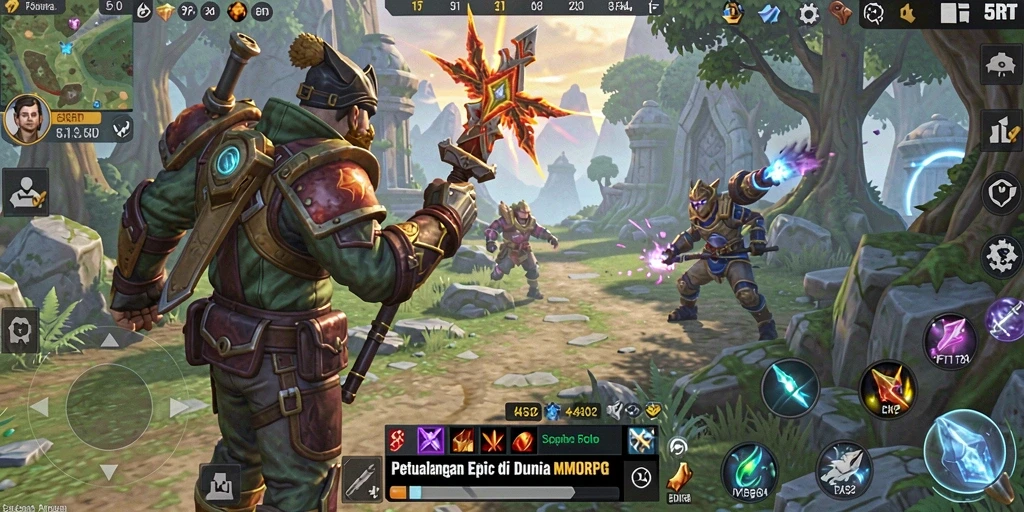 Tampilan gameplay menarik dengan grafis menawan di dunia 5RT.