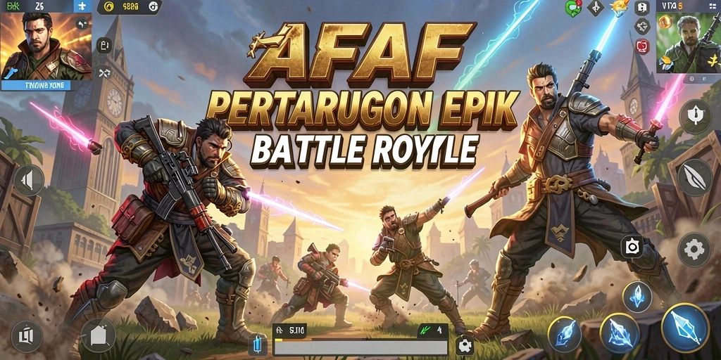 Gameplay menegangkan dari AFAF dalam Battle Royale.