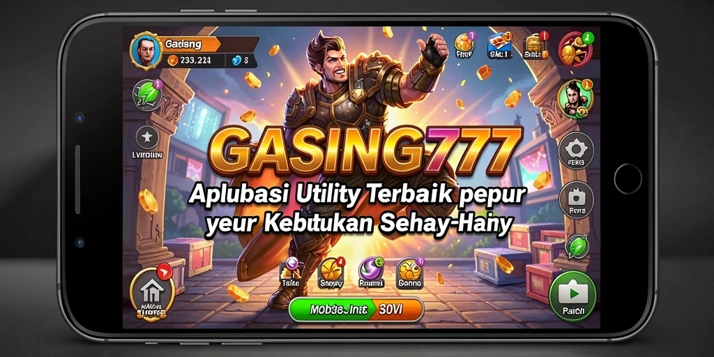 Screenshot GASING777 menampilkan berbagai fitur aplikasi Utility yang menarik.
