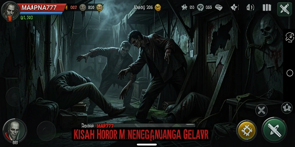 Tangkapan layar menunjukkan gameplay menakutkan di MAPNA777.