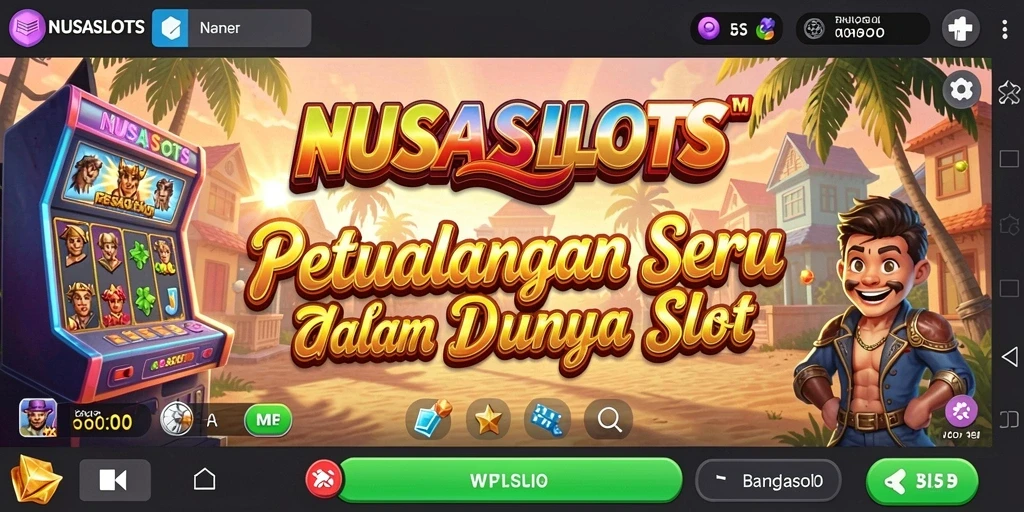 Tampilan gameplay seru dan menyenangkan di NUSASLOTS.