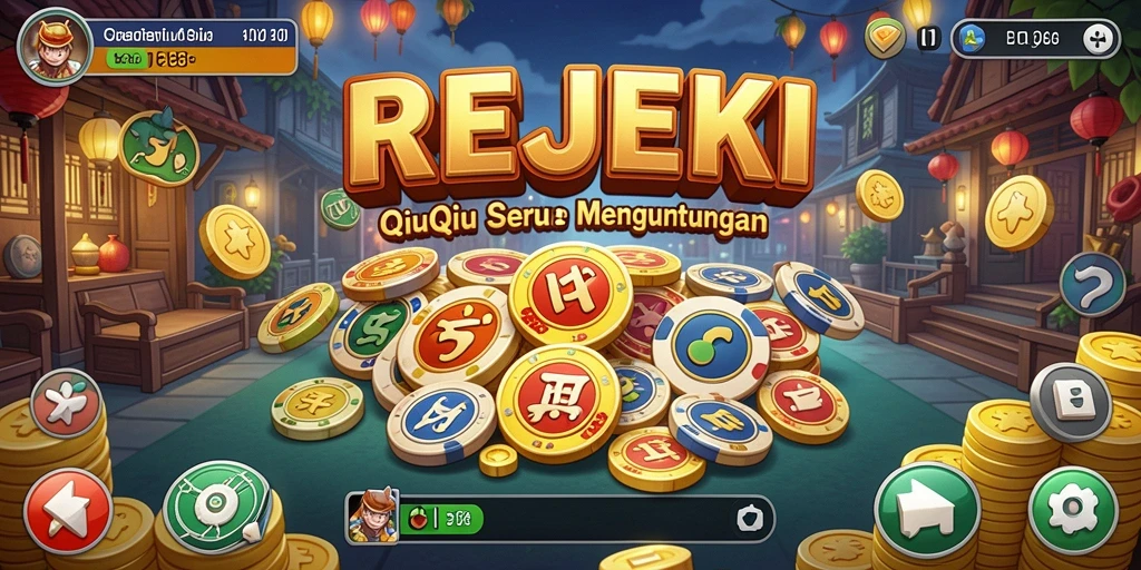 Screenshot gameplay seru REJEKI saat bermain QiuQiu.