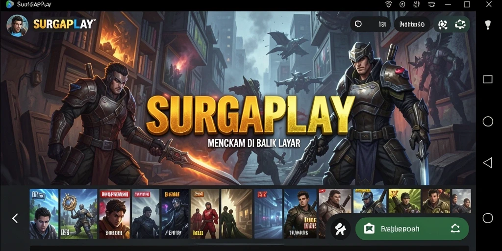Tampilan gameplay SURGAPLAY yang memukau dan menyeramkan.